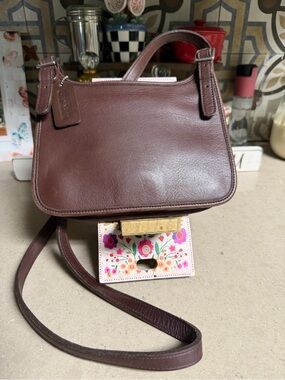 Coach Vintage Hippie Flap Brown Leather Crossbody Bag. Excellent Condition